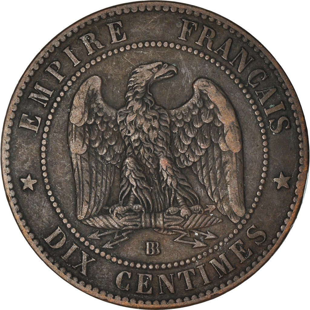 Münze, Frankreich, Napoleon III, Napoléon III, 10 Centimes, 1864, Strasbourg