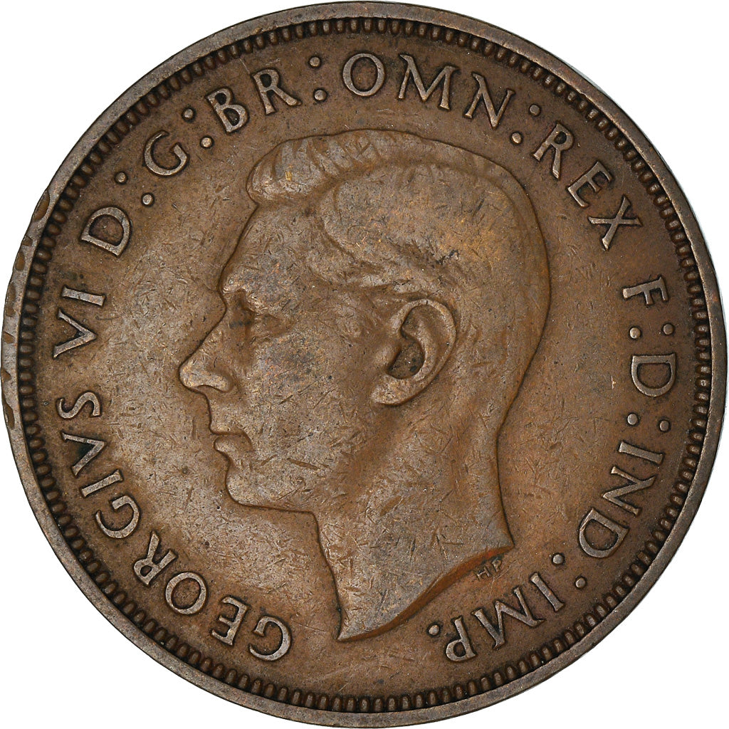 Moneta, Gran Bretagna, George VI, Penny, 1938, MB+, Bronzo, KM:845