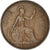 Moneta, Wielka Brytania, George VI, Penny, 1938, VF(30-35), Brązowy, KM:845