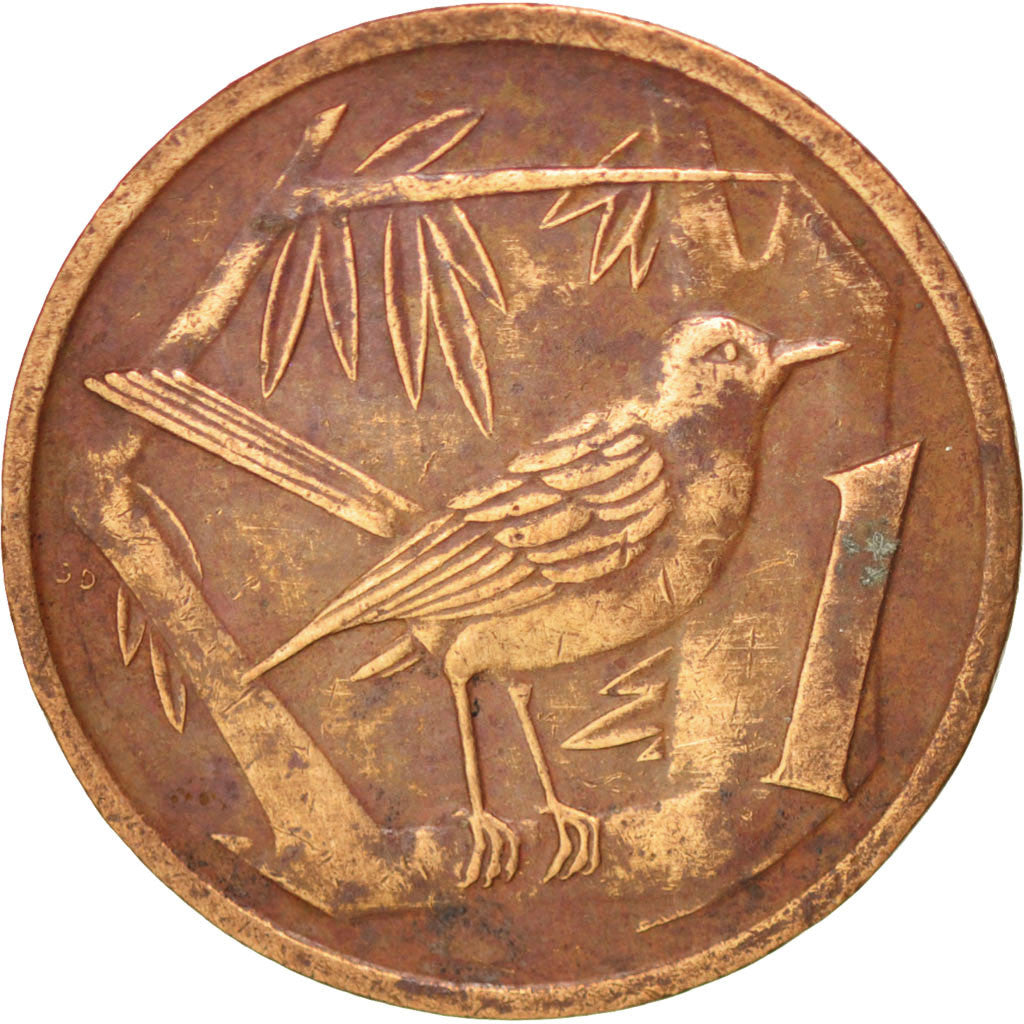 Coin, Cayman Islands, Elizabeth II, Cent, 1987, EF(40-45), Bronze, KM:87