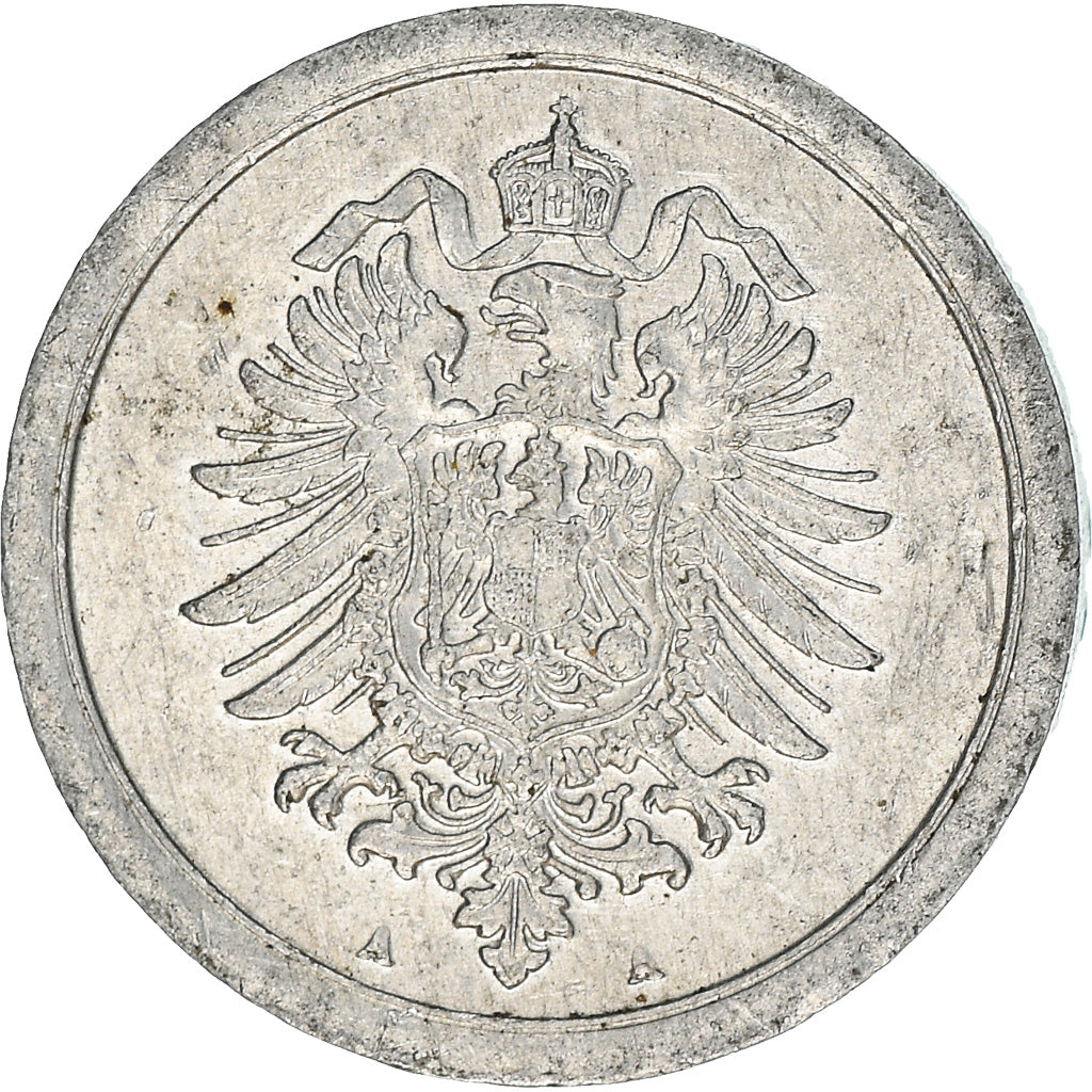 Coin, GERMANY - EMPIRE, Wilhelm II, Pfennig, 1917, Berlin, AU(50-53), Aluminum