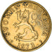 Moneta, Finlandia, 50 Penniä, 1973, VF(20-25), Aluminium-Brąz, KM:48