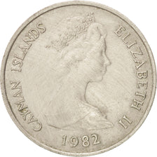 CAYMAN ISLANDS, 25 Cents, 1982, British Royal Mint, KM #4, AU(50-53),...