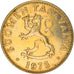 Moneda, Finlandia, 50 Penniä, 1975, BC+, Aluminio - bronce, KM:48