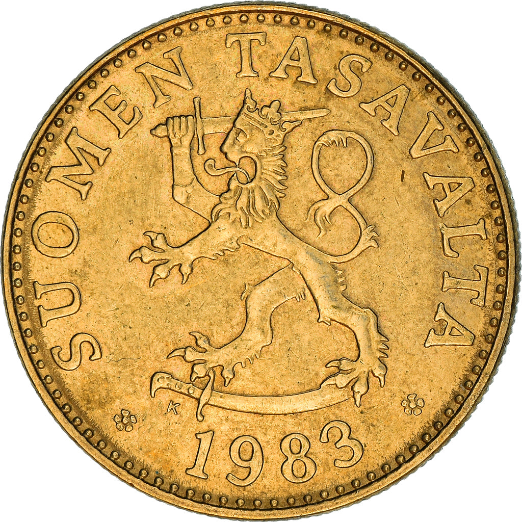Coin, Finland, 50 Penniä, 1983, AU(50-53), Aluminum-Bronze, KM:48