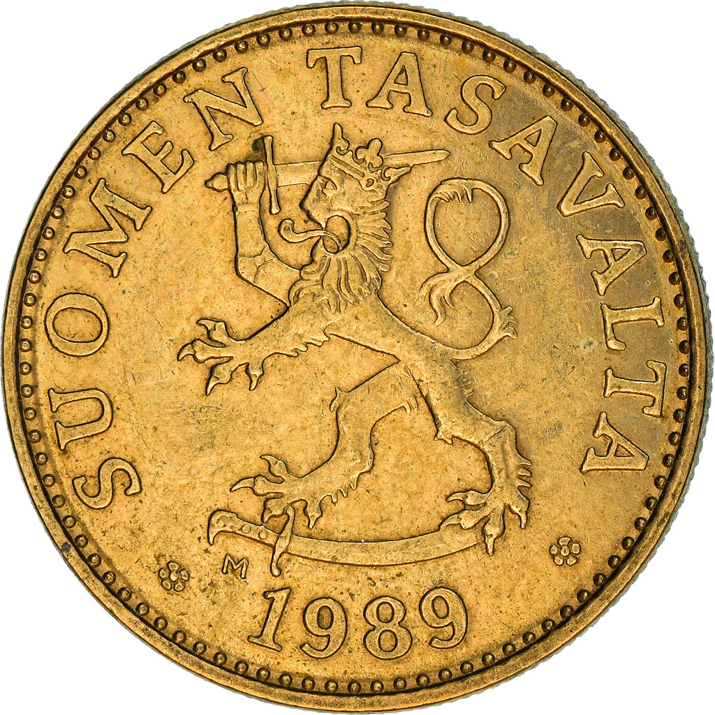 Coin, Finland, 50 Penniä, 1989, EF(40-45), Aluminum-Bronze, KM:48