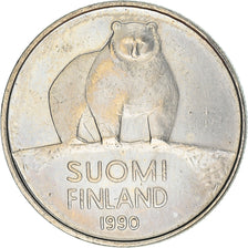 Moeda, Finlândia, 50 Penniä, 1990, AU(50-53), Cobre-níquel, KM:66