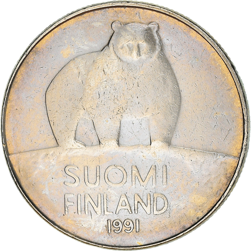 Moneta, Finlandia, 50 Penniä, 1991, BB+, Rame-nichel, KM:66