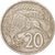 Munten, Nieuw Zeeland, Elizabeth II, 20 Cents, 1982, ZF, Copper-nickel, KM:36.1