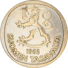 Moneda, Finlandia, Markka, 1965, MBC, Plata, KM:49