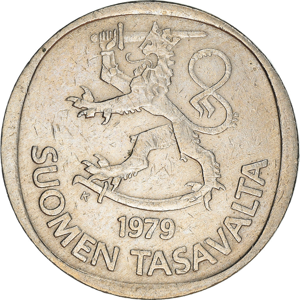 Coin, Finland, Markka, 1979, VF(30-35), Copper-nickel, KM:49a