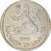 Moneda, Finlandia, Markka, 1990, BC+, Cobre - níquel, KM:49a