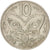 Moneta, Nuova Zelanda, Elizabeth II, 10 Cents, 1967, BB, Rame-nichel, KM:35