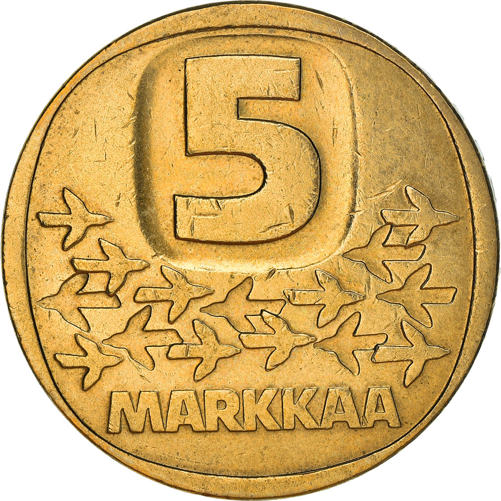 Coin, Finland, 5 Markkaa, 1987, EF(40-45), Aluminum-Bronze, KM:57