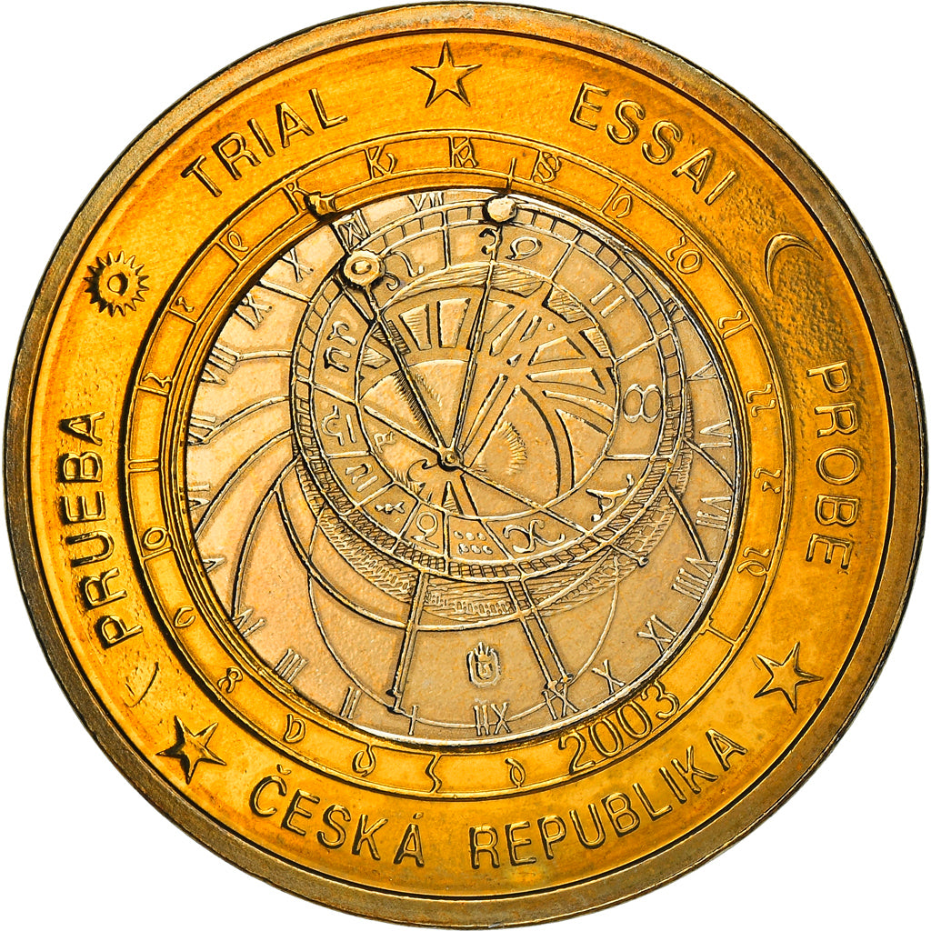 Tschechische Republik, Euro, 1 E, Essai-Trial, 2003, unofficial private coin
