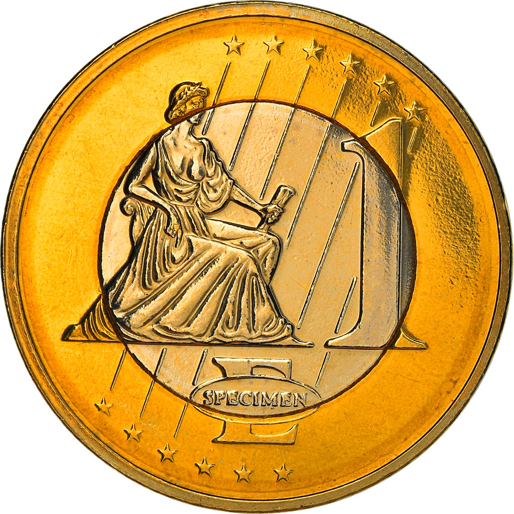 Tschechische Republik, Euro, 1 E, Essai-Trial, 2003, unofficial private coin