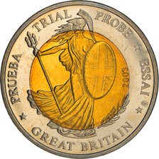 Great Britain, 2 Euro, 2003, unofficial private coin, MS(60-62), Bi-Metallic