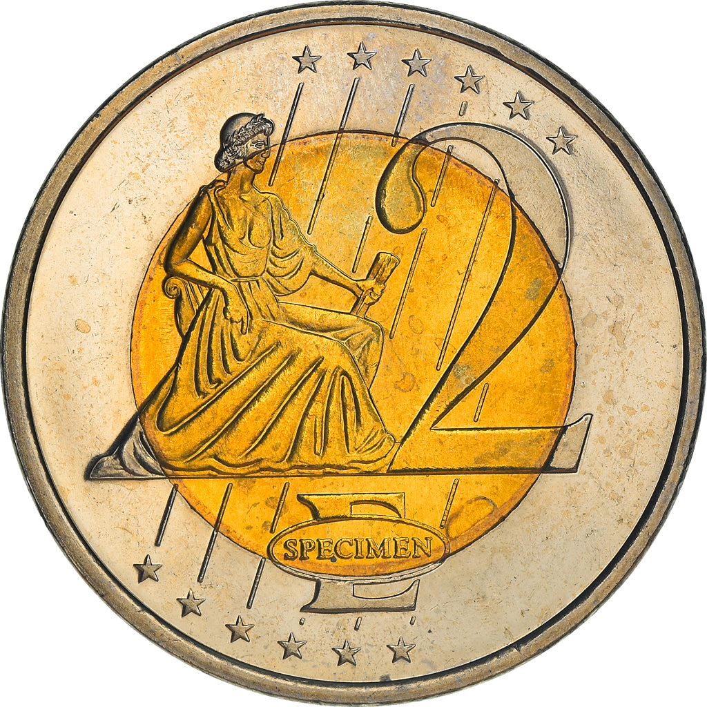 Great Britain, 2 Euro, 2003, unofficial private coin, MS(60-62), Bi-Metallic