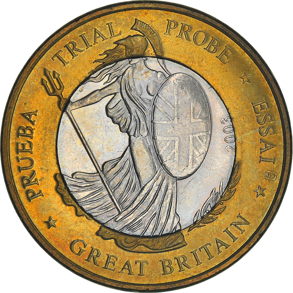 Great Britain, Euro, 2003, unofficial private coin, EF(40-45), Bi-Metallic