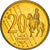 Gran Bretagna, 20 Euro Cent, 2003, unofficial private coin, SPL-, Ottone
