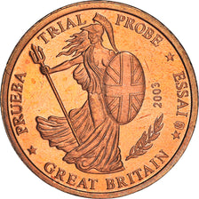 Great Britain, 5 Euro Cent, 2003, AU(55-58), Copper Plated Steel