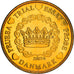 Dinamarca, 50 Euro Cent, 2003, unofficial private coin, SC+, Latón