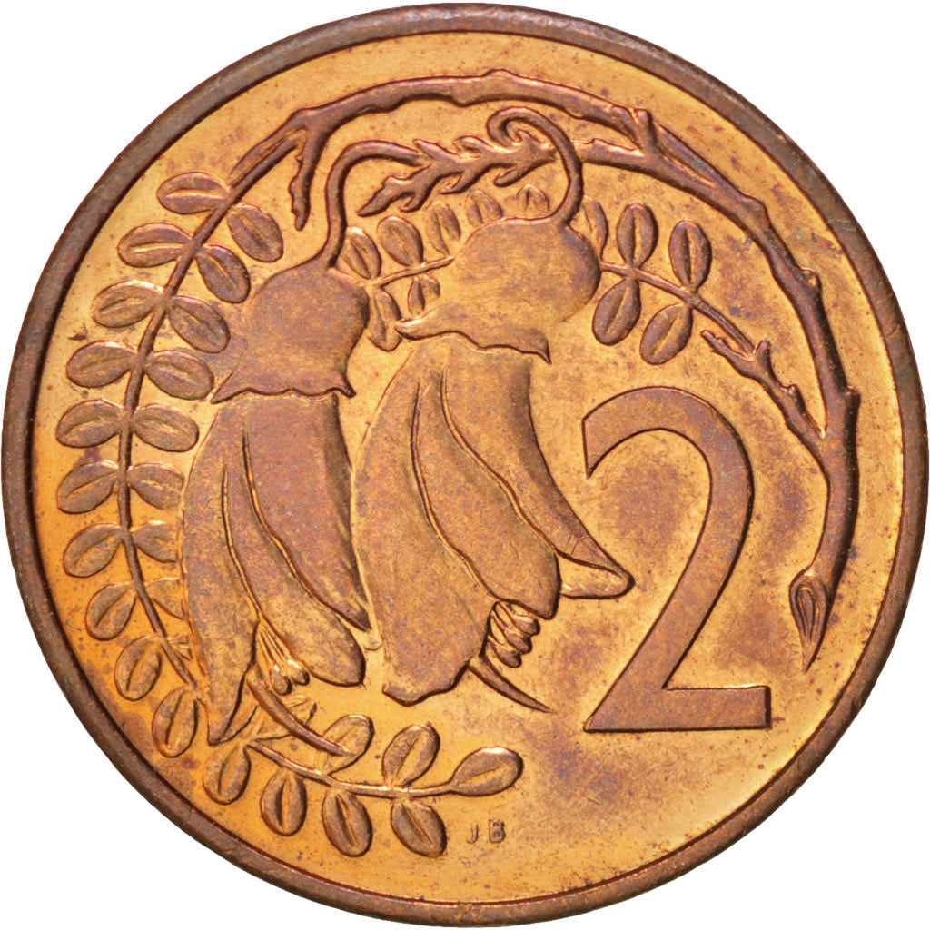 NEW ZEALAND, 2 Cents, 1981, KM #32.1, MS(60-62), Bronze, 21.08, 4.10