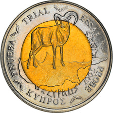 Cyprus, 2 Euro, 2003, unofficial private coin, AU(55-58), Bi-Metallic