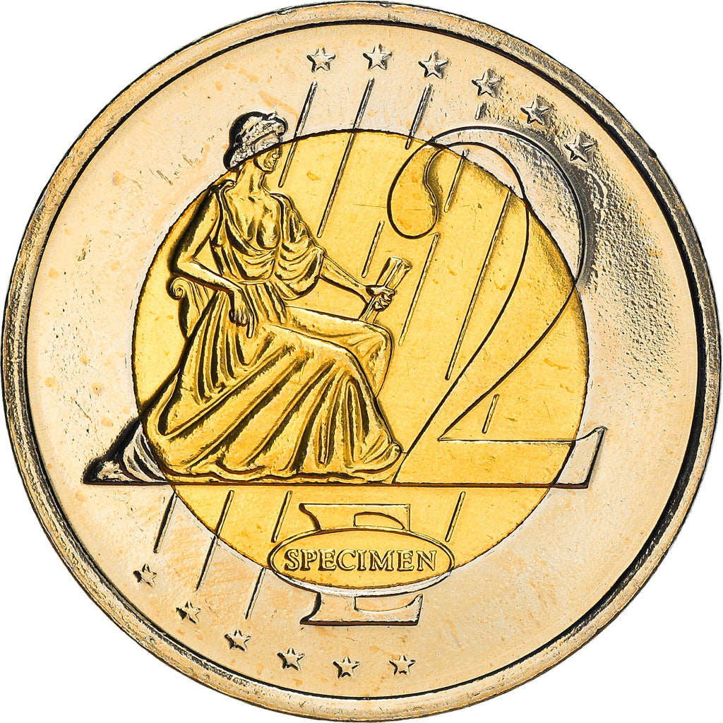Cyprus, 2 Euro, 2003, unofficial private coin, AU(55-58), Bi-Metallic