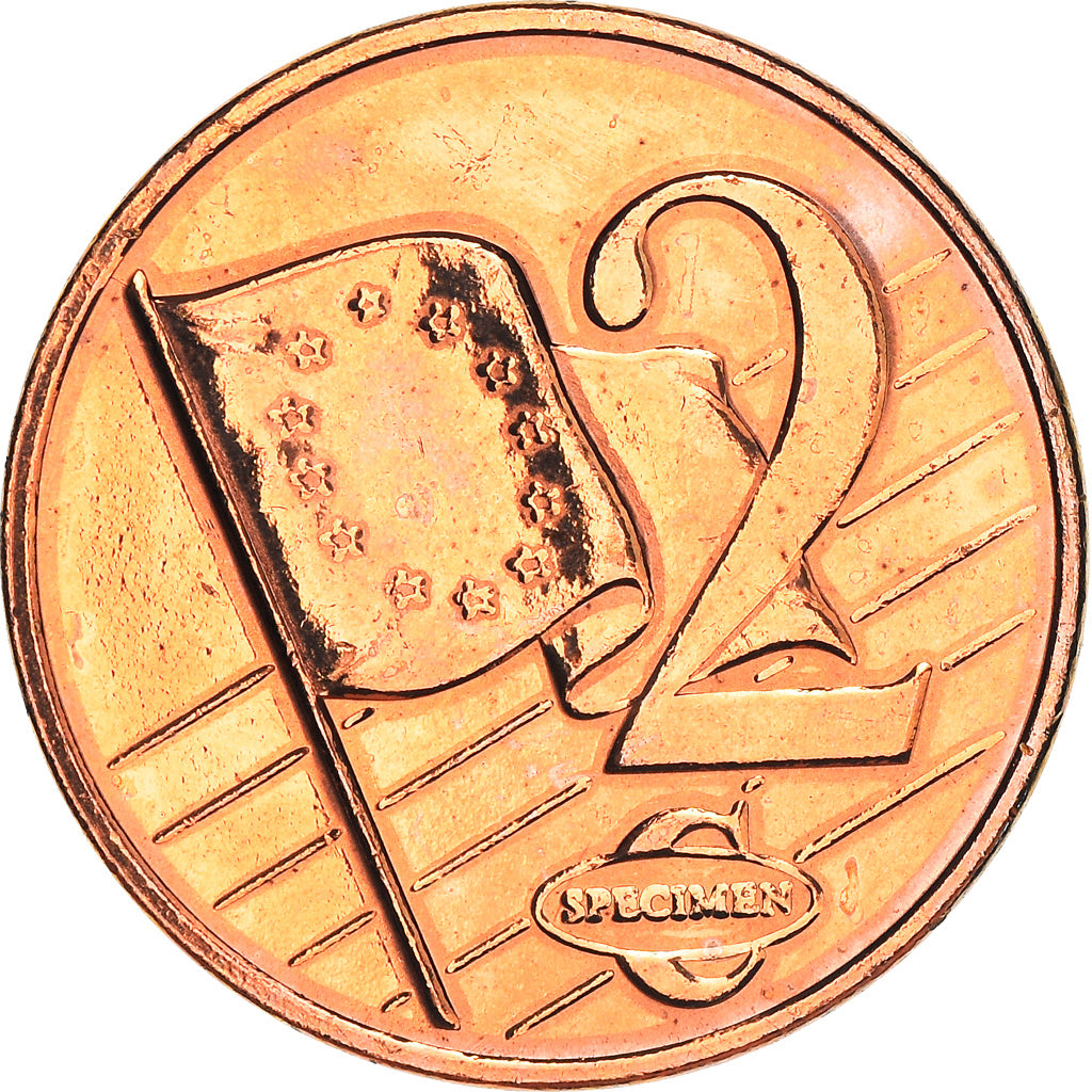 Cypr, Fantasy euro patterns, 2 Euro Cent, 2003, EF(40-45), Miedź