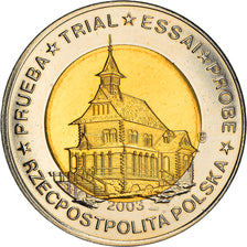 Polónia, 2 Euro, 2003, unofficial private coin, AU(50-53), Bimetálico