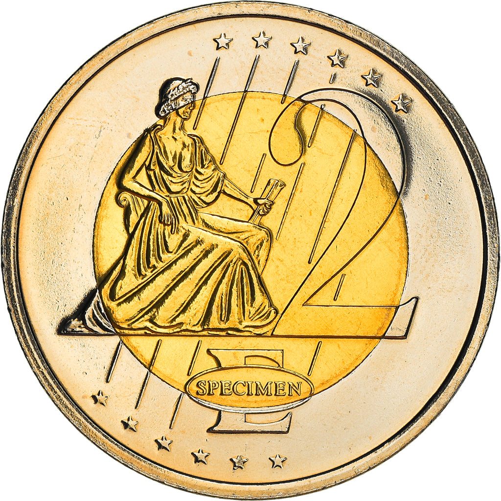 Polónia, 2 Euro, 2003, unofficial private coin, AU(50-53), Bimetálico
