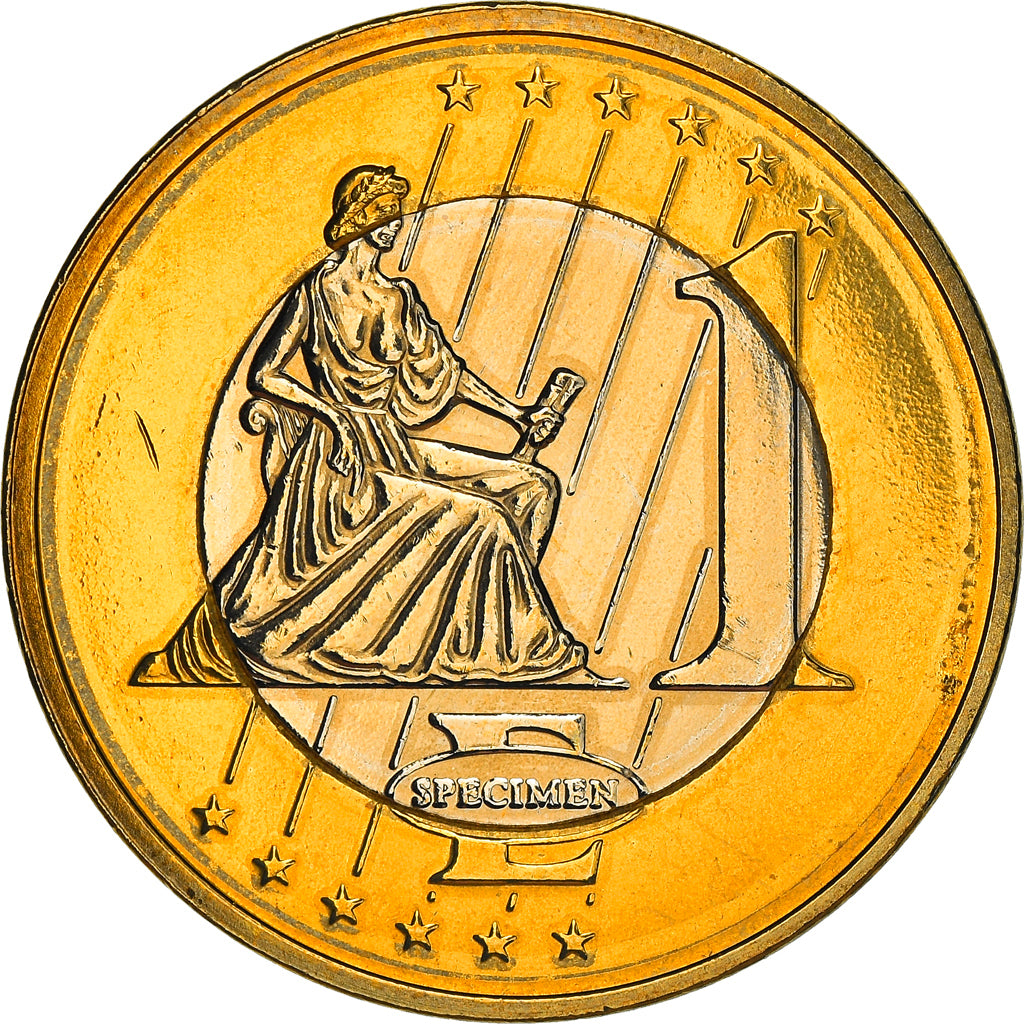 Polonia, Euro, 2003, unofficial private coin, BB+, Bi-metallico