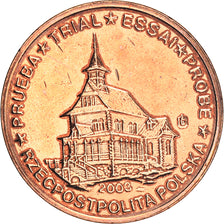 Poland, 5 Euro Cent, 2003, unofficial private coin, VF(30-35), Copper