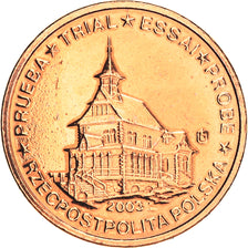 Polónia, 2 Euro Cent, 2003, unofficial private coin, VF(30-35), Cobre