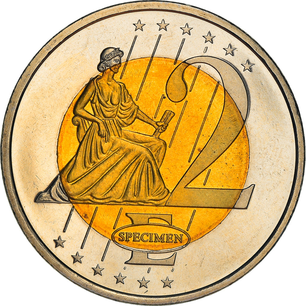 Sweden, Fantasy euro patterns, 2 Euro, 2003, MS(63), Bi-Metallic