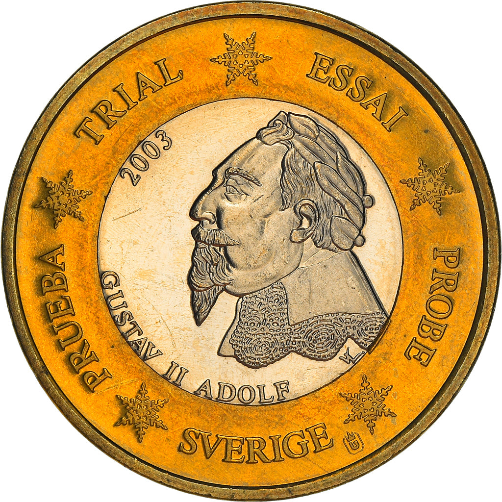 Sweden, Fantasy euro patterns, Euro, 2003, MS(63), Bi-Metallic