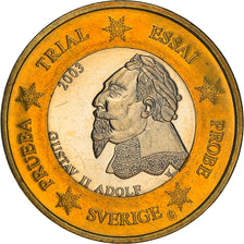 Sweden, Fantasy euro patterns, Euro, 2003, MS(63), Bi-Metallic