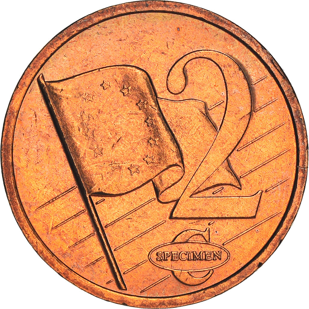 Suécia, Fantasy euro patterns, 2 Euro Cent, 2003, AU(50-53), Cobre