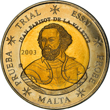 Malta, 2 Euro, 2003, unofficial private coin, FDC, Bi-metallico