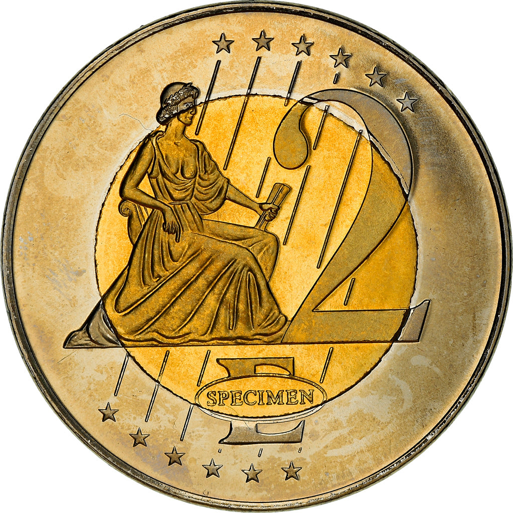 Malta, 2 Euro, 2003, unofficial private coin, FDC, Bi-metallico