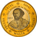 Malta, Euro, 2003, unofficial private coin, FDC, Bi-metallico