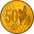 Malta, 50 Euro Cent, 2003, unofficial private coin, MS(65-70), Latão