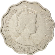 Moneda, Mauricio, Elizabeth II, 10 Cents, 1954, BC+, Cobre - níquel, KM:33
