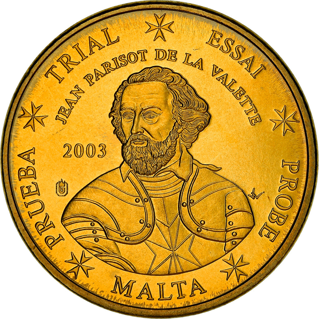 Malta, 20 Euro Cent, 2003, unofficial private coin, FDC, Latón