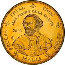Malta, 10 Euro Cent, 2003, unofficial private coin, STGL, Messing