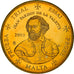 Malta, 10 Euro Cent, 2003, unofficial private coin, MS(65-70), Brass
