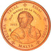 Malte, Euro Cent, 2003, unofficial private coin, FDC, Cuivre
