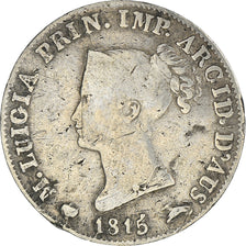 Coin, ITALIAN STATES, PARMA, Maria Luigia, 5 Soldi, 1815, Milan, VF(30-35)