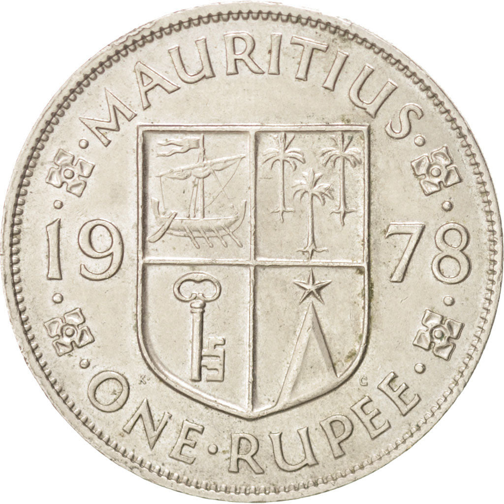 Monnaie, Mauritius, Elizabeth II, Rupee, 1978, TTB+, Copper-nickel, KM:35.1